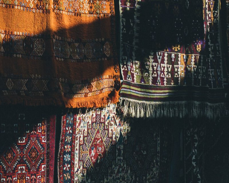 A Taznakht wall rug in a Hallway